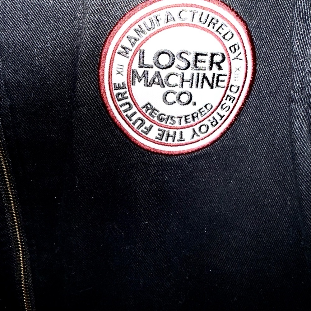 Loser Machine Men's Black Lightweight Utility Work Jacket - Picture 5 of 8